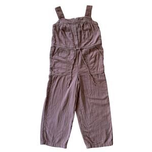 Old Navy Loose Fit Adjustable Strap Wide Leg Brown Jumpsuit XS Petite